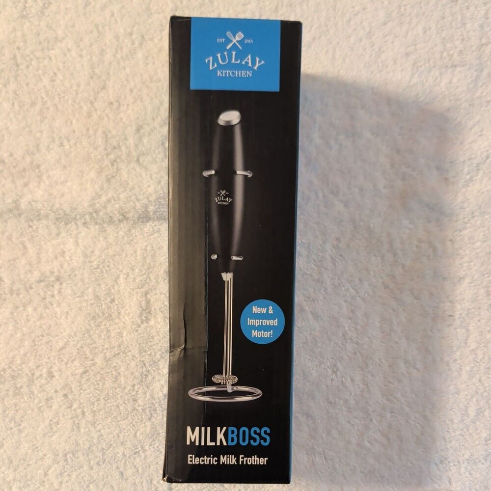 Zulay Kitchen Milk Boss Electric Milk Frother - Black